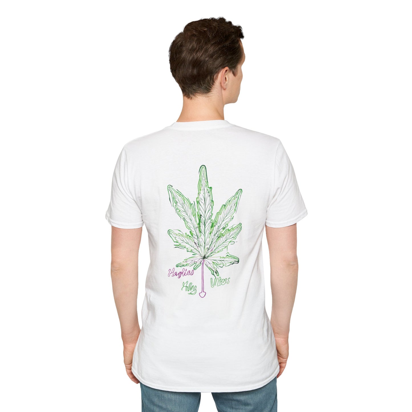 Cannabis Leaf with Neon Glow T-Shirt