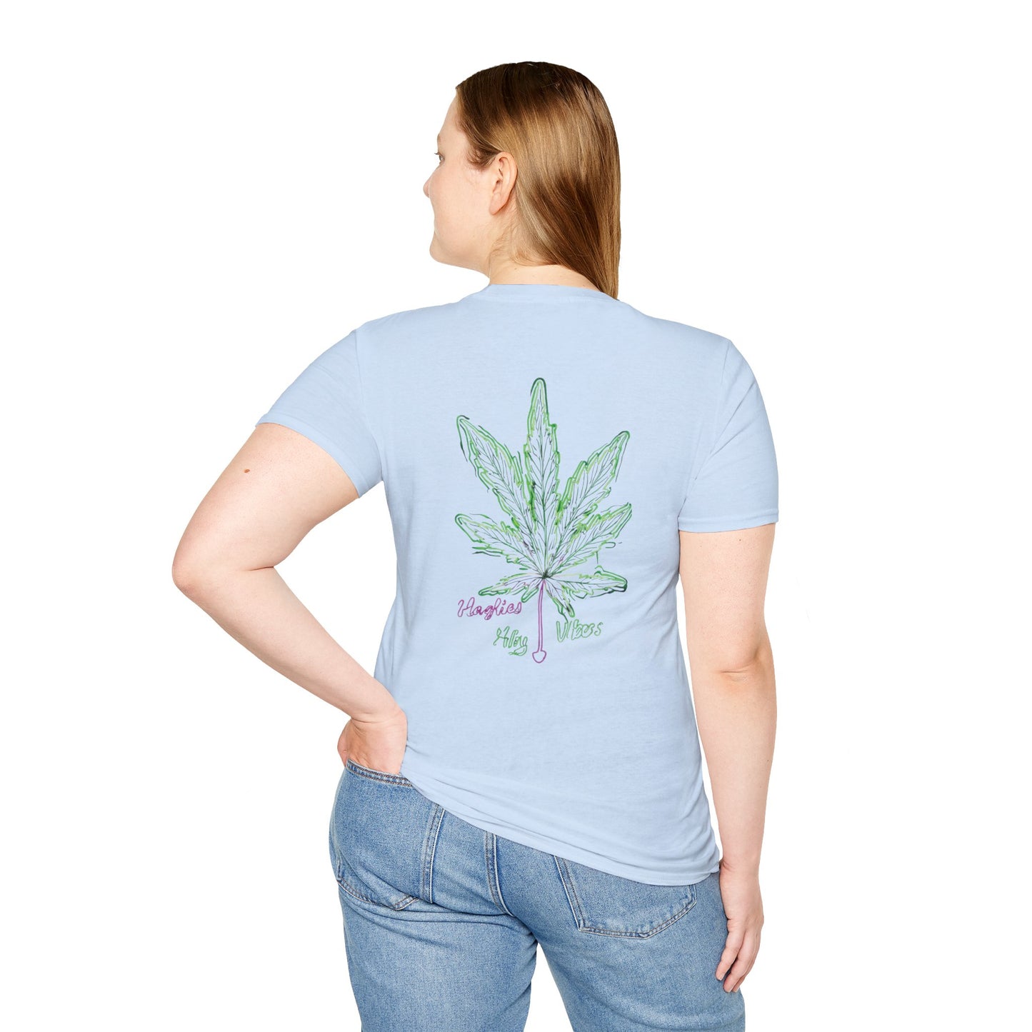 Cannabis Leaf with Neon Glow T-Shirt