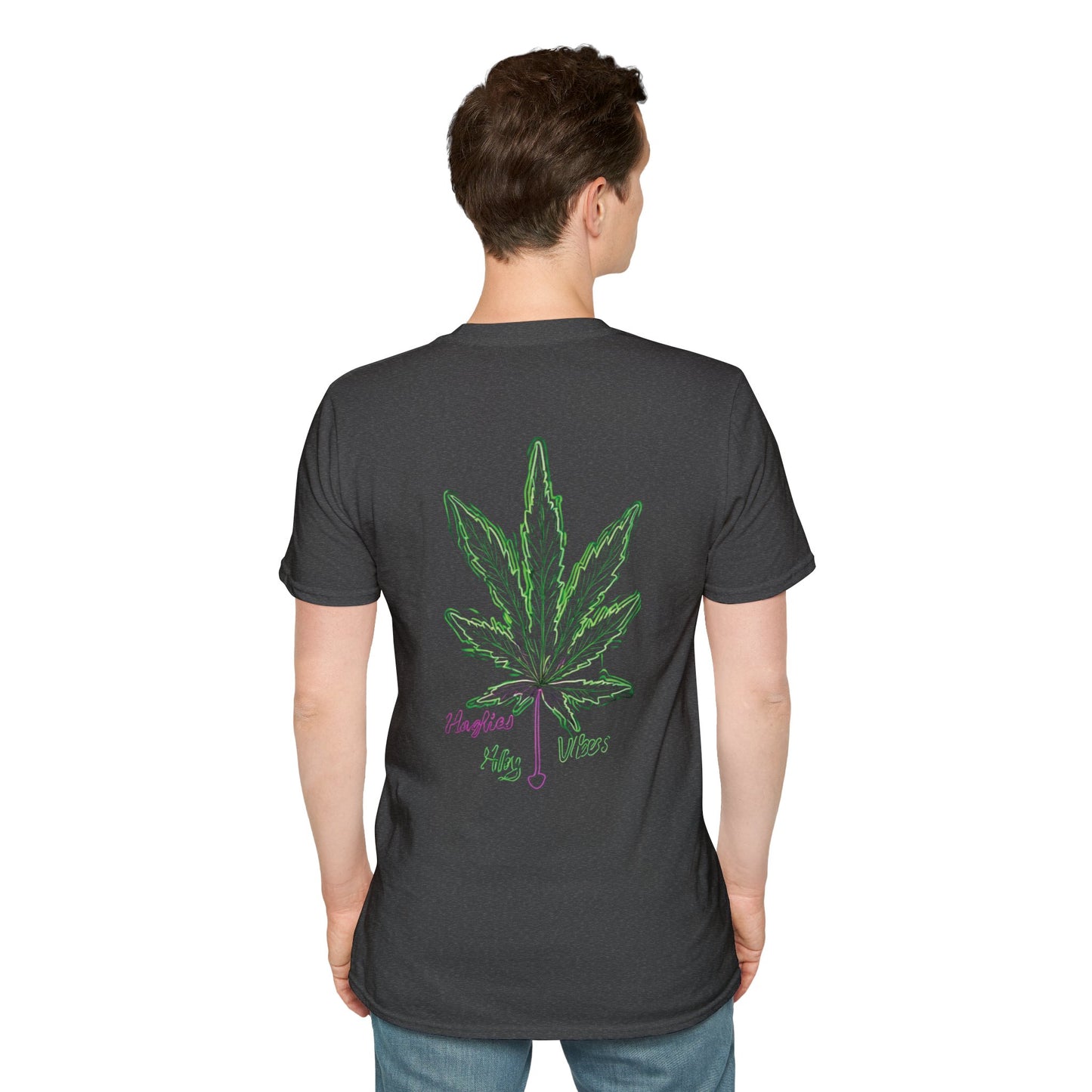 Cannabis Leaf with Neon Glow T-Shirt