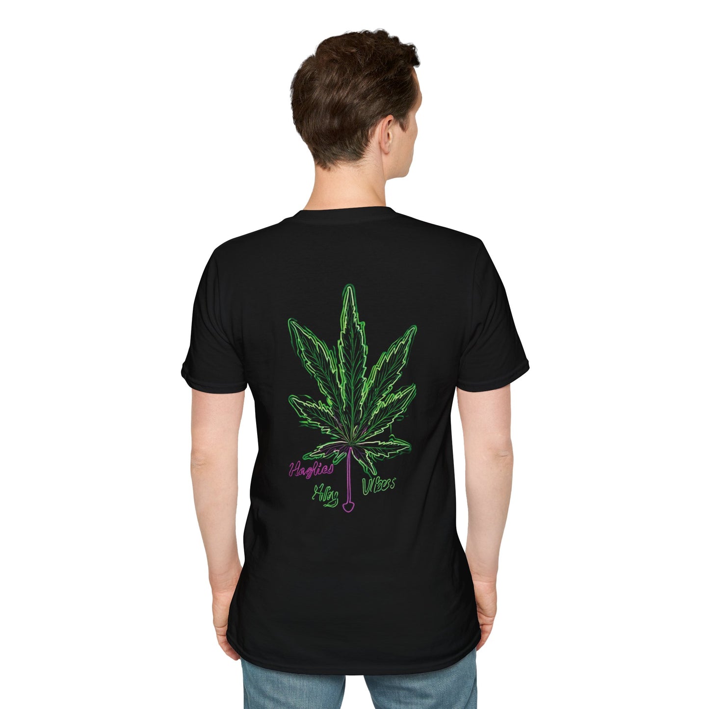 Cannabis Leaf with Neon Glow T-Shirt