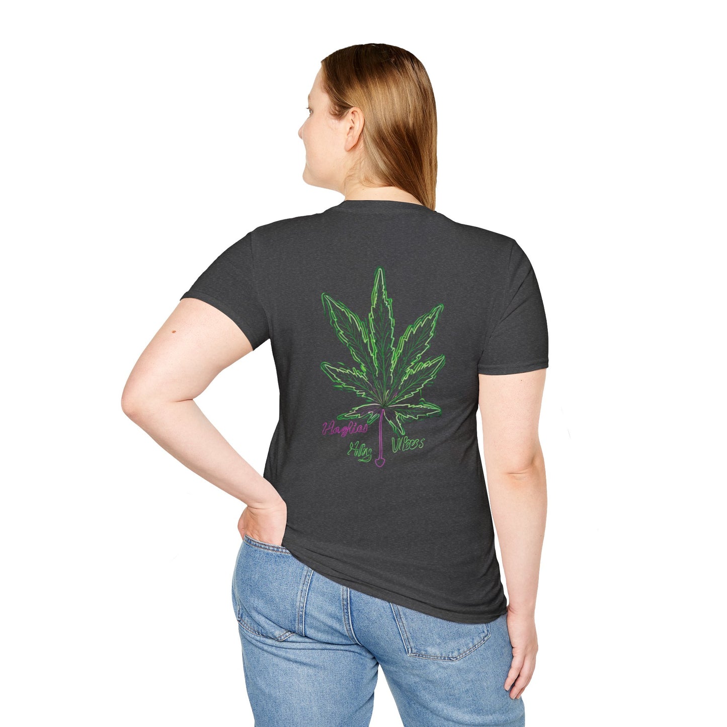 Cannabis Leaf with Neon Glow T-Shirt