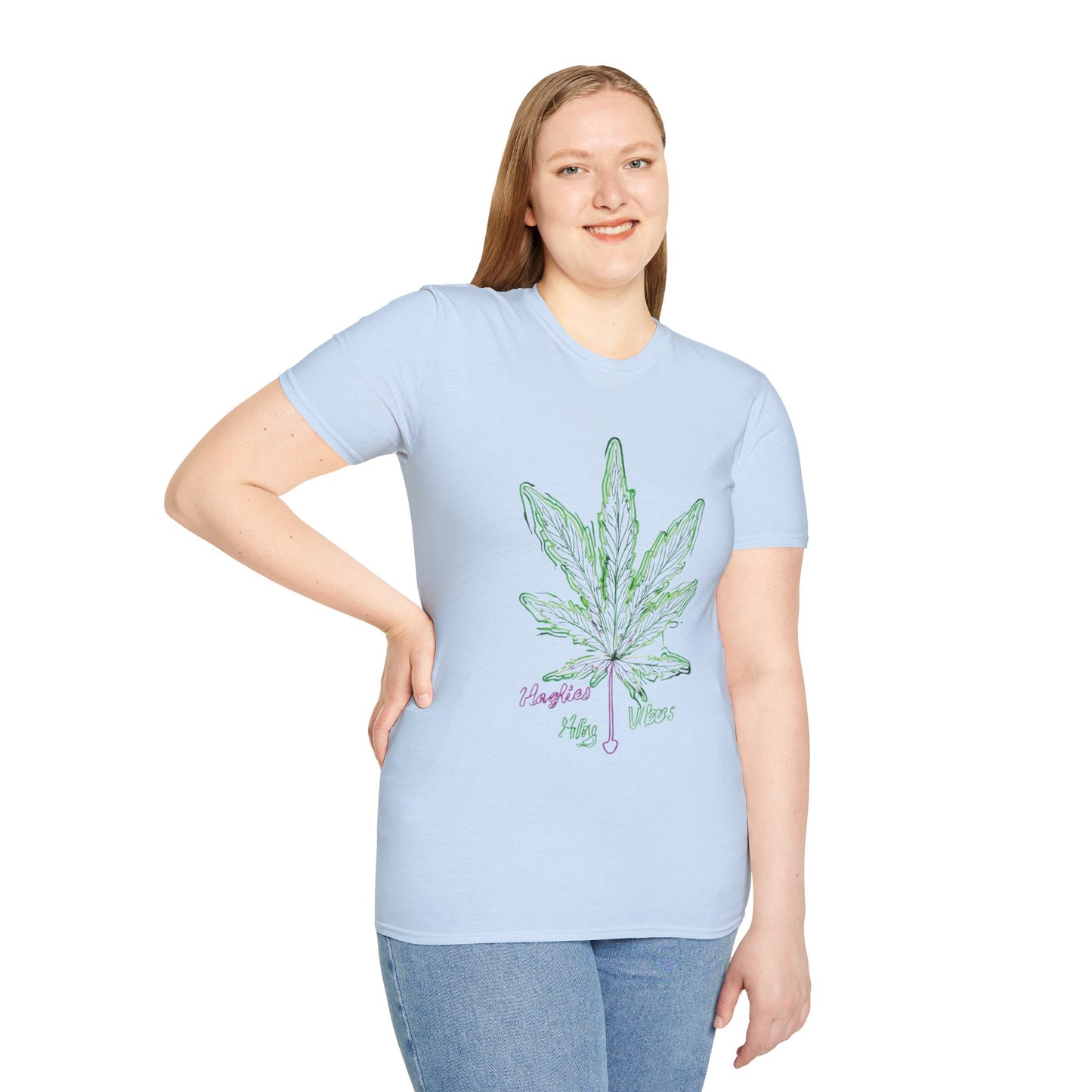 Cannabis Leaf with Neon Glow T-Shirt