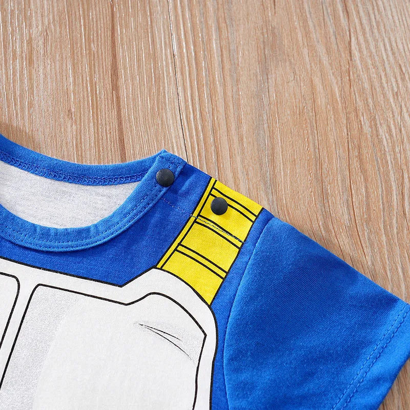 Newborn Clothing Handsome Anime Role Play Cotton Comfortable And Soft Summer Boys And Girls Short Sleeved Baby Jumpsuit