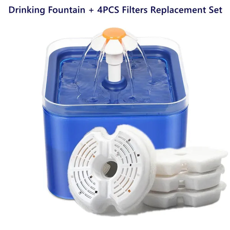 Professional title: 
```Yeahmart 67oz Cat Water Drinking Fountain with Ultra-Quiet Pump, LED Light, and Three Drinking Modes - Automatic Fountain for Cats and Small Dogs```