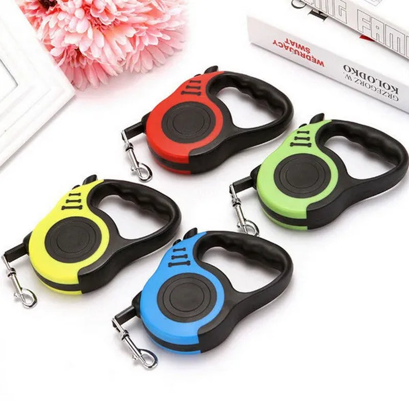 Professional Title: "3M/5M Automatic Retractable Dog Leash with Durable Nylon Collar Extension - Ideal for Puppy Walking and Running"