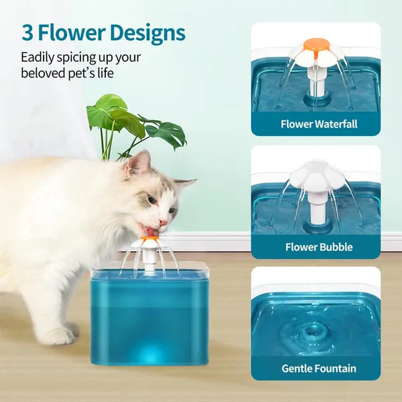 Professional title: 
```Yeahmart 67oz Cat Water Drinking Fountain with Ultra-Quiet Pump, LED Light, and Three Drinking Modes - Automatic Fountain for Cats and Small Dogs```