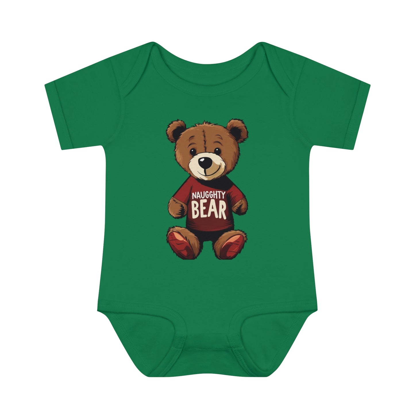 Infant Baby Rib Bodysuit - Naugghty Bear