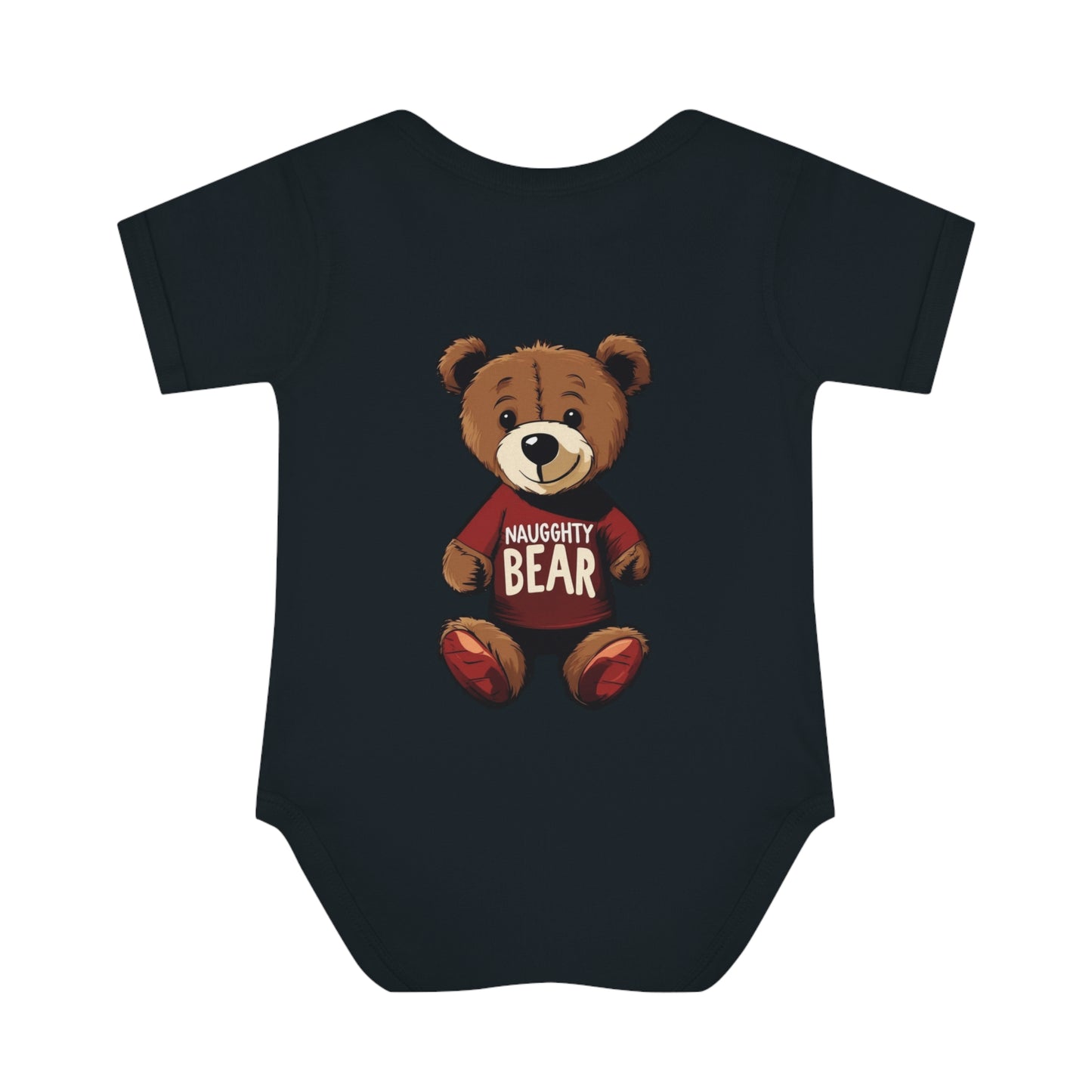 Infant Baby Rib Bodysuit - Naugghty Bear