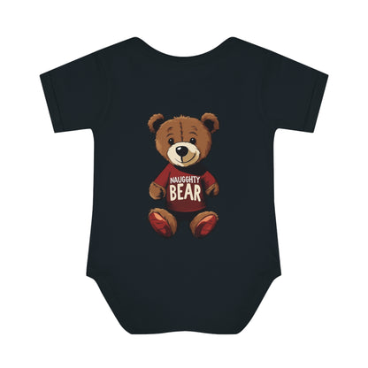 Infant Baby Rib Bodysuit - Naugghty Bear