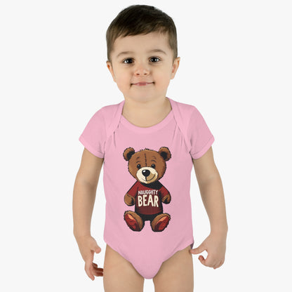 Infant Baby Rib Bodysuit - Naugghty Bear