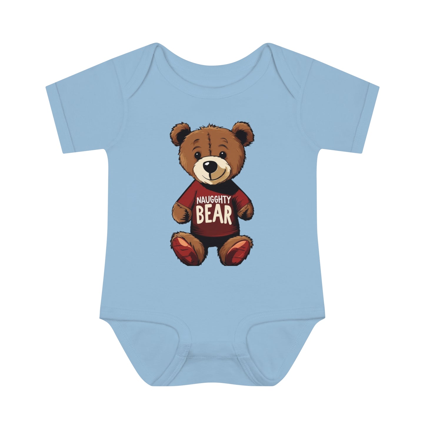 Infant Baby Rib Bodysuit - Naugghty Bear