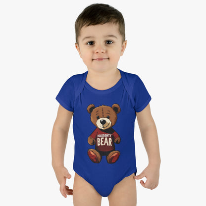 Infant Baby Rib Bodysuit - Naugghty Bear