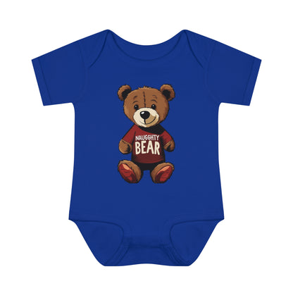 Infant Baby Rib Bodysuit - Naugghty Bear
