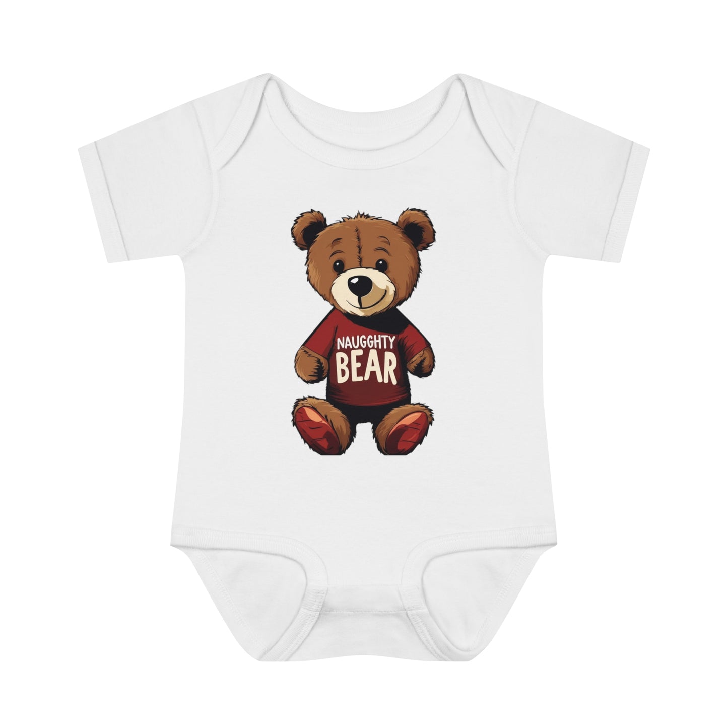 Infant Baby Rib Bodysuit - Naugghty Bear