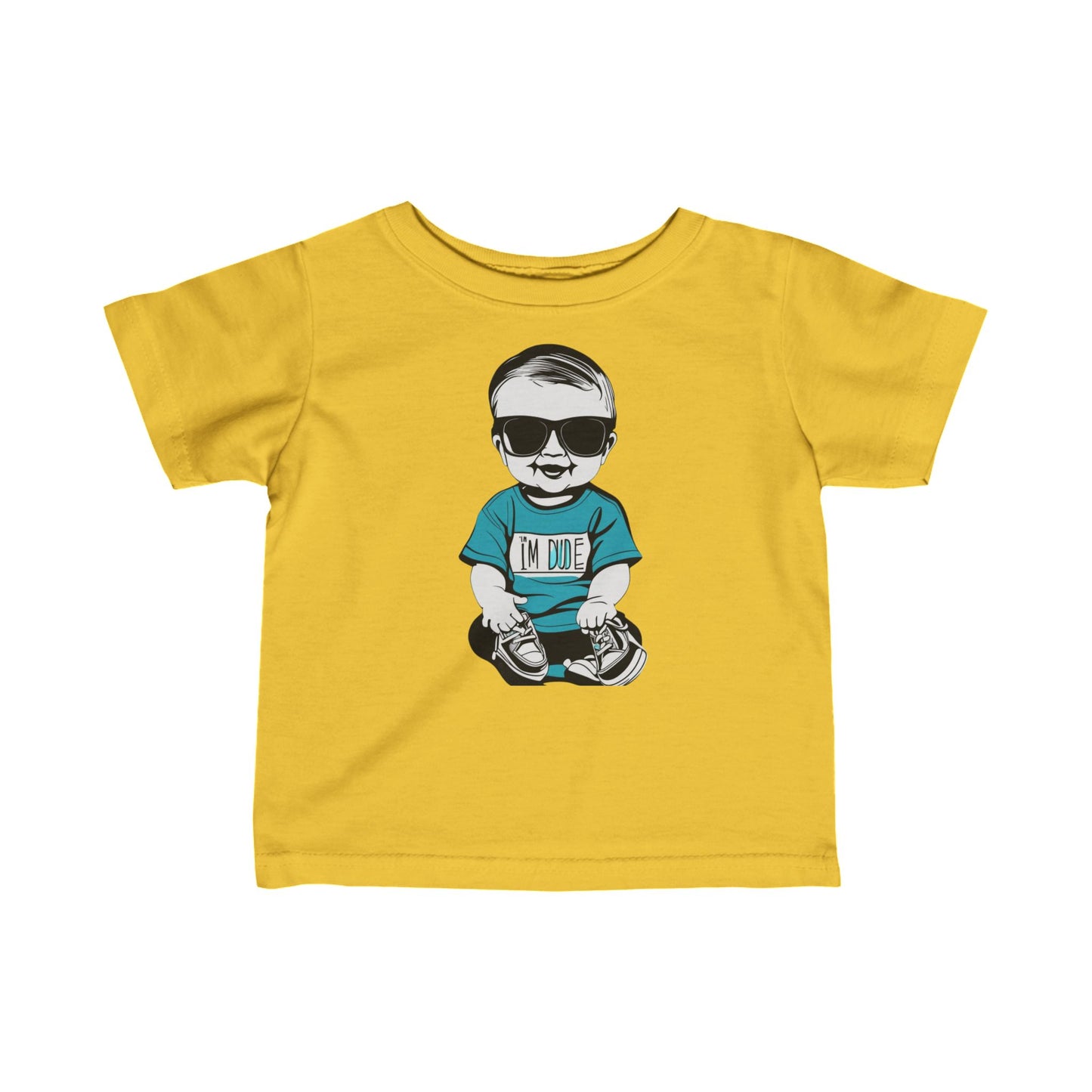 Infant Fine Jersey Tee - Im a dude1