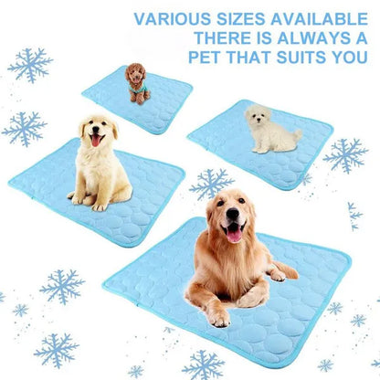 Professional Title: "Breathable Dog Cooling Mat for Summer - Washable Pet Bed Pad with Blanket Sofa for Dogs and Cats"