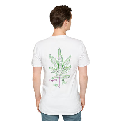 Cannabis Leaf with Neon Glow T-Shirt
