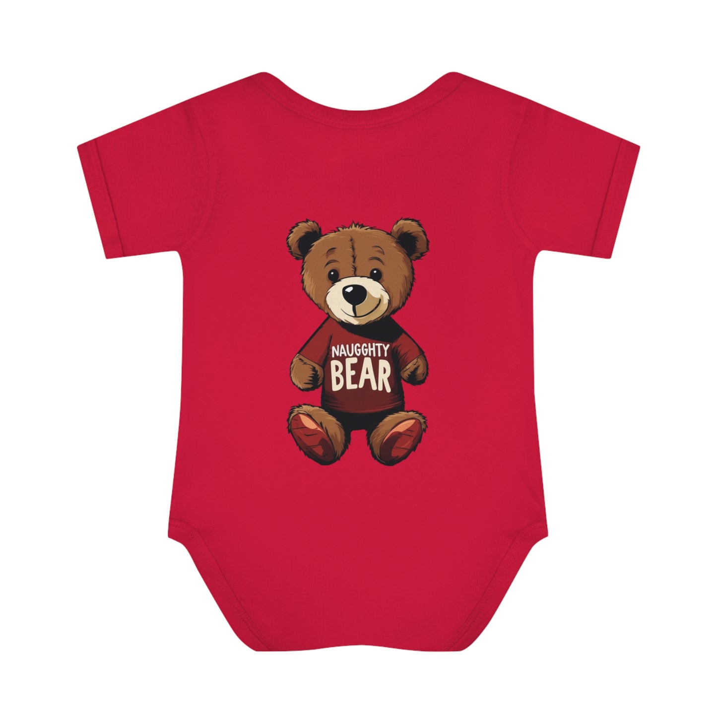 Infant Baby Rib Bodysuit - Naugghty Bear
