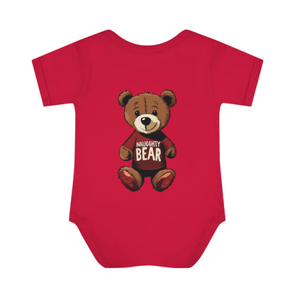 Infant Baby Rib Bodysuit - Naugghty Bear