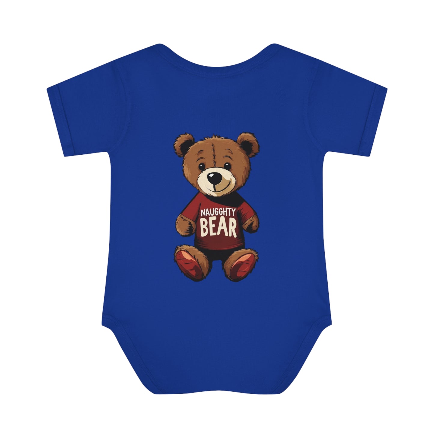 Infant Baby Rib Bodysuit - Naugghty Bear