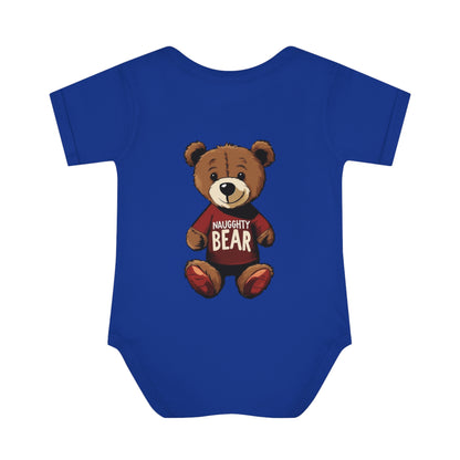 Infant Baby Rib Bodysuit - Naugghty Bear