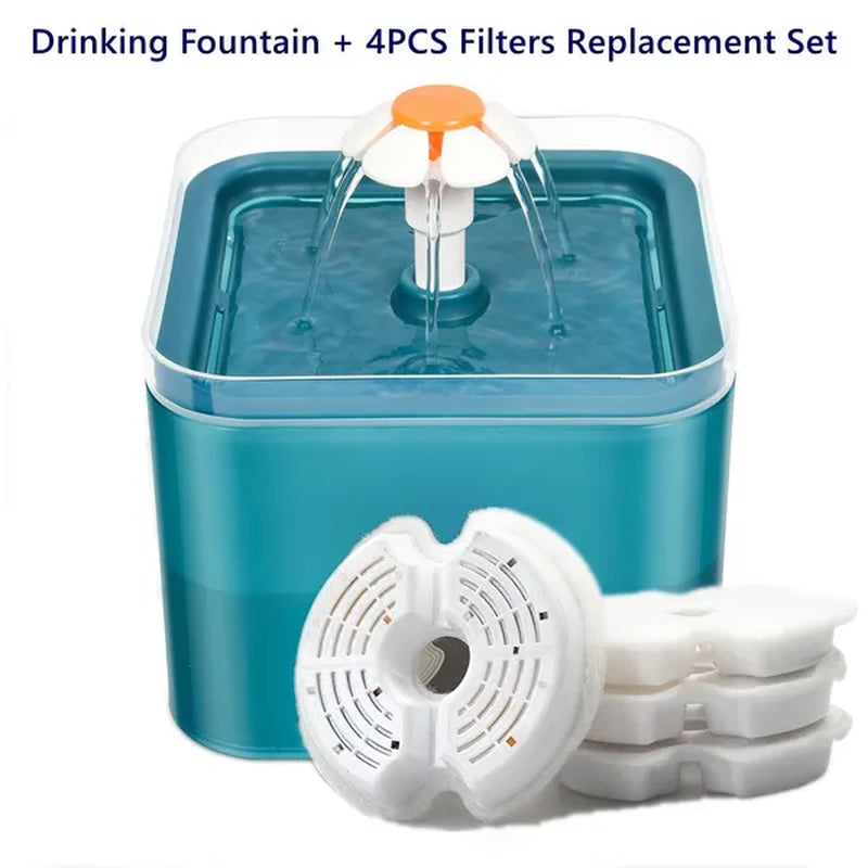 Professional title: 
```Yeahmart 67oz Cat Water Drinking Fountain with Ultra-Quiet Pump, LED Light, and Three Drinking Modes - Automatic Fountain for Cats and Small Dogs```