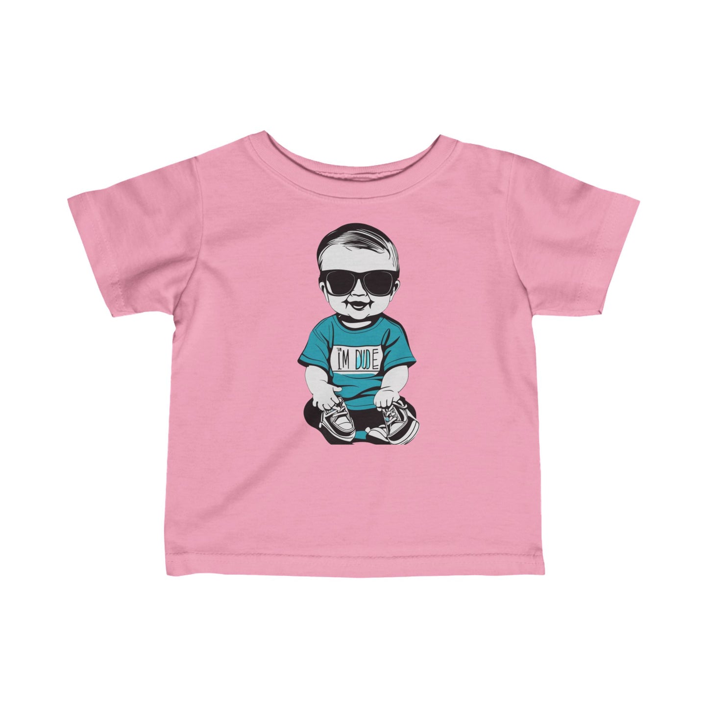 Infant Fine Jersey Tee - Im a dude1