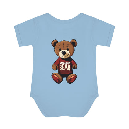 Infant Baby Rib Bodysuit - Naugghty Bear
