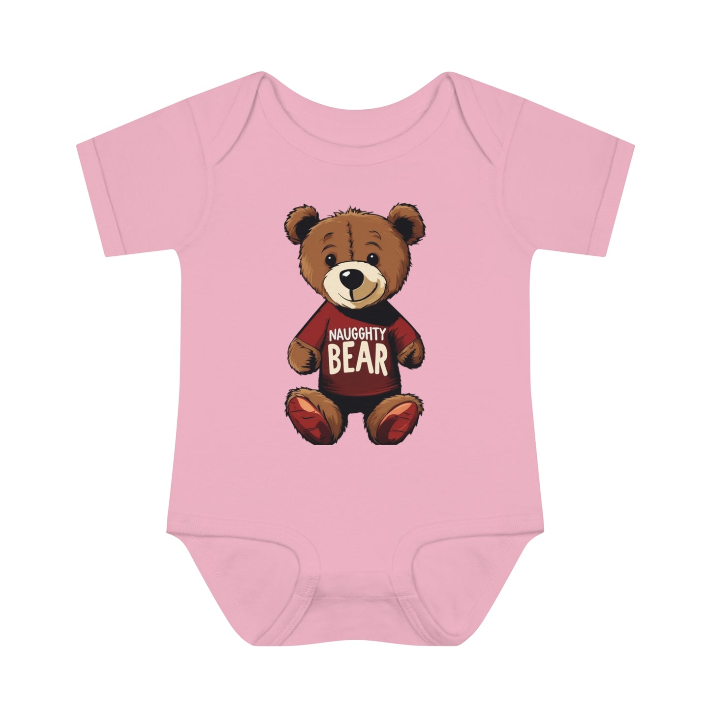 Infant Baby Rib Bodysuit - Naugghty Bear