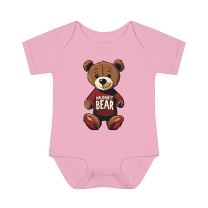 Infant Baby Rib Bodysuit - Naugghty Bear