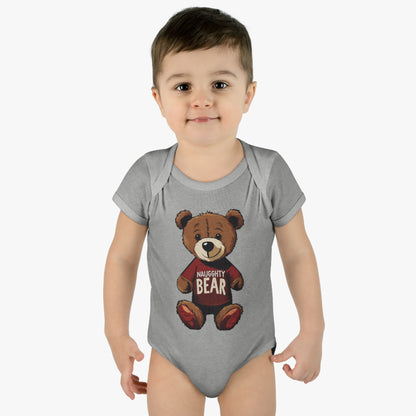 Infant Baby Rib Bodysuit - Naugghty Bear
