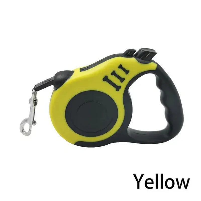 Professional Title: "3M/5M Automatic Retractable Dog Leash with Durable Nylon Collar Extension - Ideal for Puppy Walking and Running"