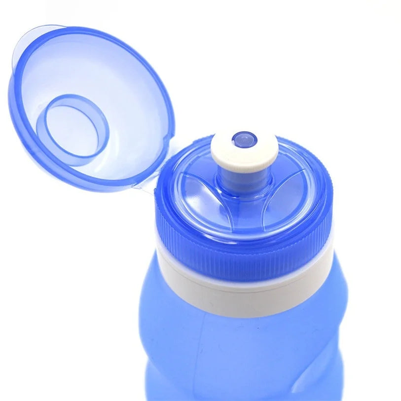 600Ml Collapsible Folding Drink Water Bottle Kettle Cup Silicone Travel Outdoor Sports Bike Cycling Accessories