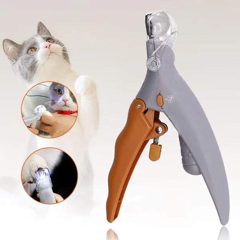 Professional title: "LED Light Pet Nail Clipper Scissors for Cats and Dogs - Toe Claw Clippers for Pet Care"