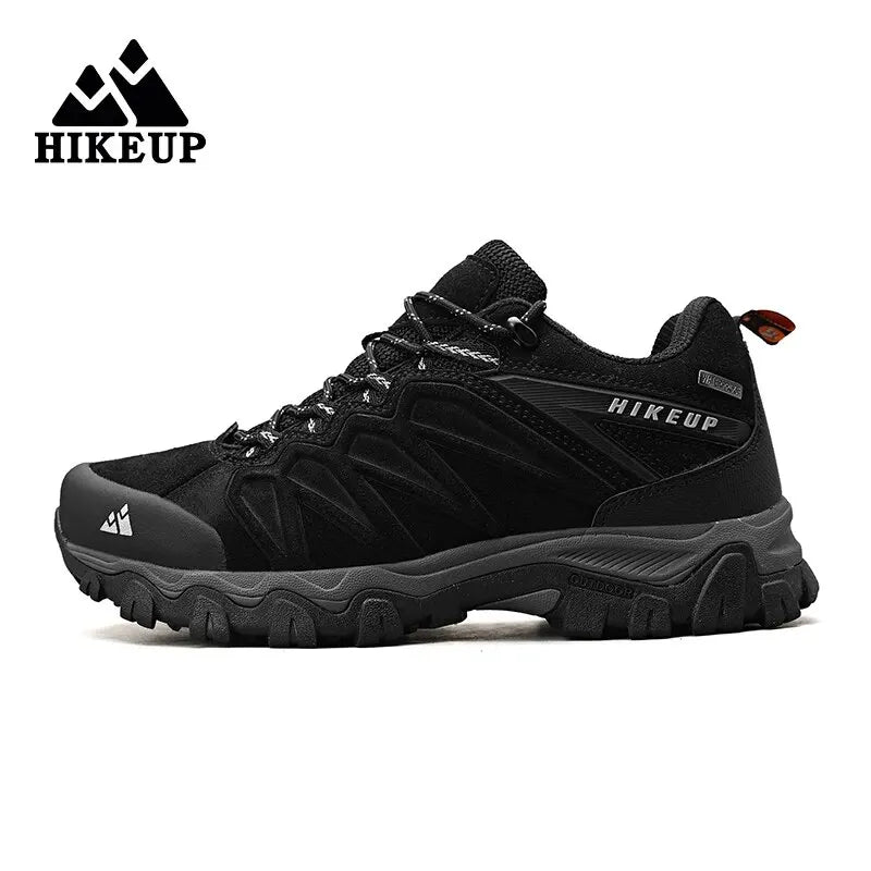 High Quality Leather Hiking Shoes Durable Outdoor Sport Men Trekking Leather Shoes Lace-Up Climbing Hunting Sneakers