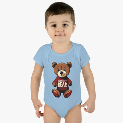 Infant Baby Rib Bodysuit - Naugghty Bear