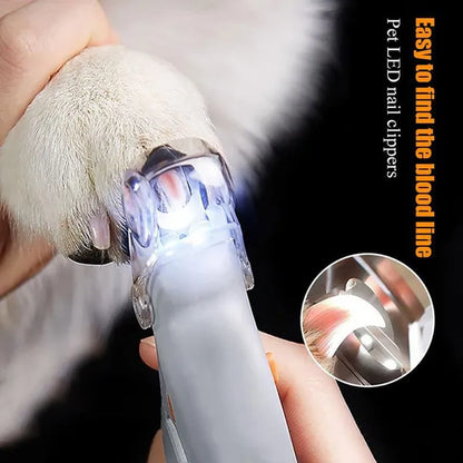 Professional title: "LED Light Pet Nail Clipper Scissors for Cats and Dogs - Toe Claw Clippers for Pet Care"