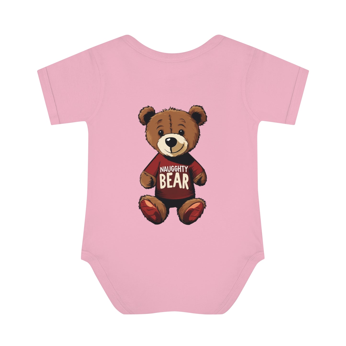 Infant Baby Rib Bodysuit - Naugghty Bear