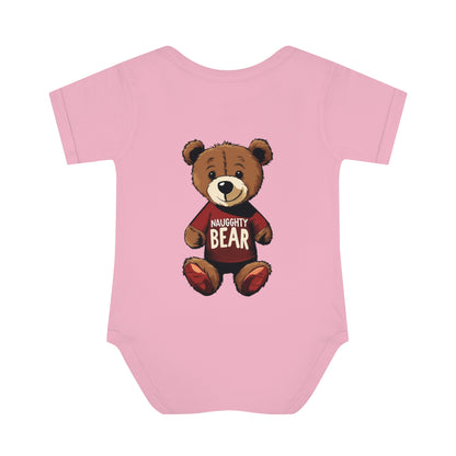 Infant Baby Rib Bodysuit - Naugghty Bear