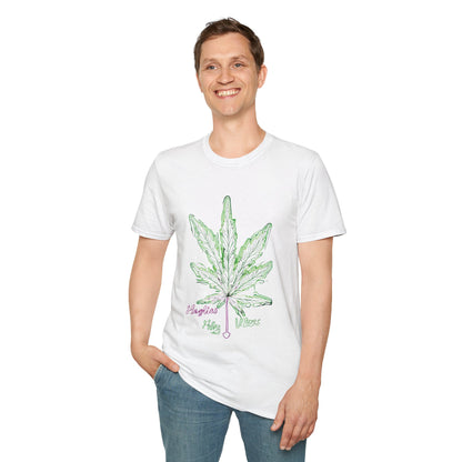 Cannabis Leaf with Neon Glow T-Shirt