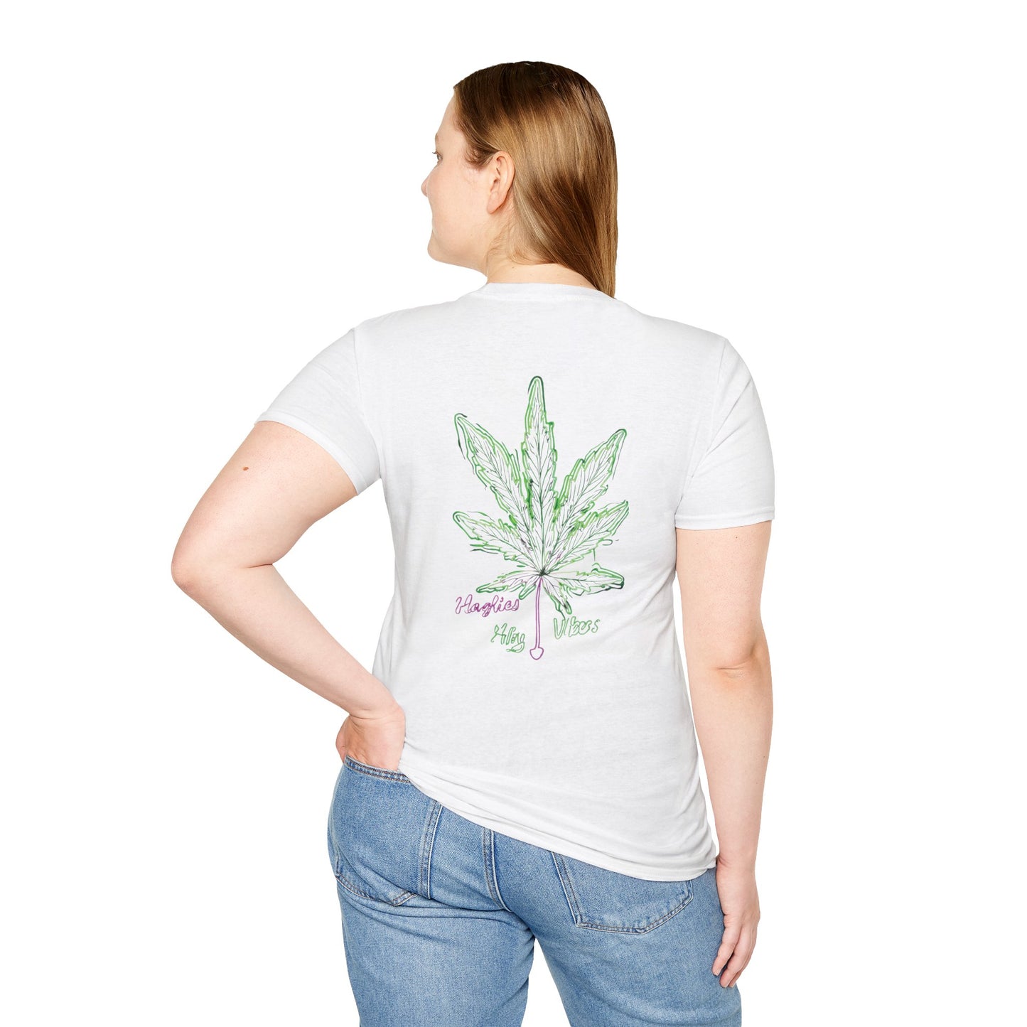 Cannabis Leaf with Neon Glow T-Shirt