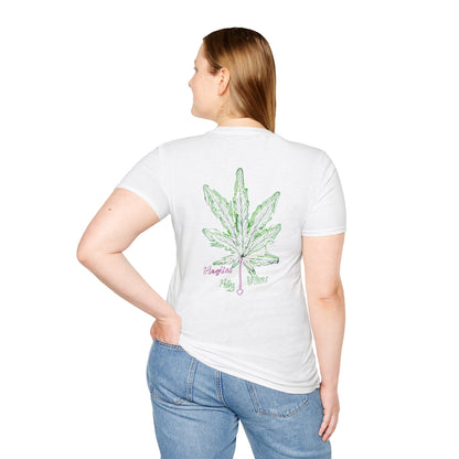 Cannabis Leaf with Neon Glow T-Shirt