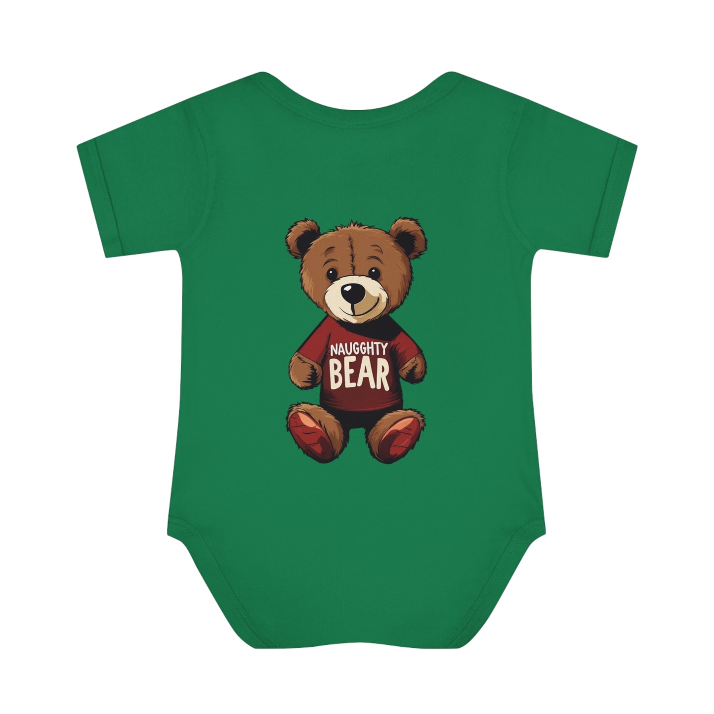 Infant Baby Rib Bodysuit - Naugghty Bear