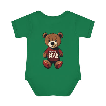 Infant Baby Rib Bodysuit - Naugghty Bear