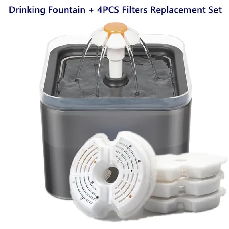 Professional title: 
```Yeahmart 67oz Cat Water Drinking Fountain with Ultra-Quiet Pump, LED Light, and Three Drinking Modes - Automatic Fountain for Cats and Small Dogs```