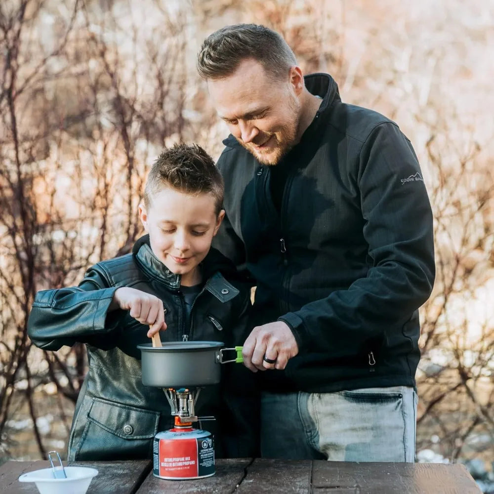 Mallome Camping Cookware 18Pc Mess Kit W/Backpacking Stove – Camping Cooking Set for Backpacking Gear - Camping Pots