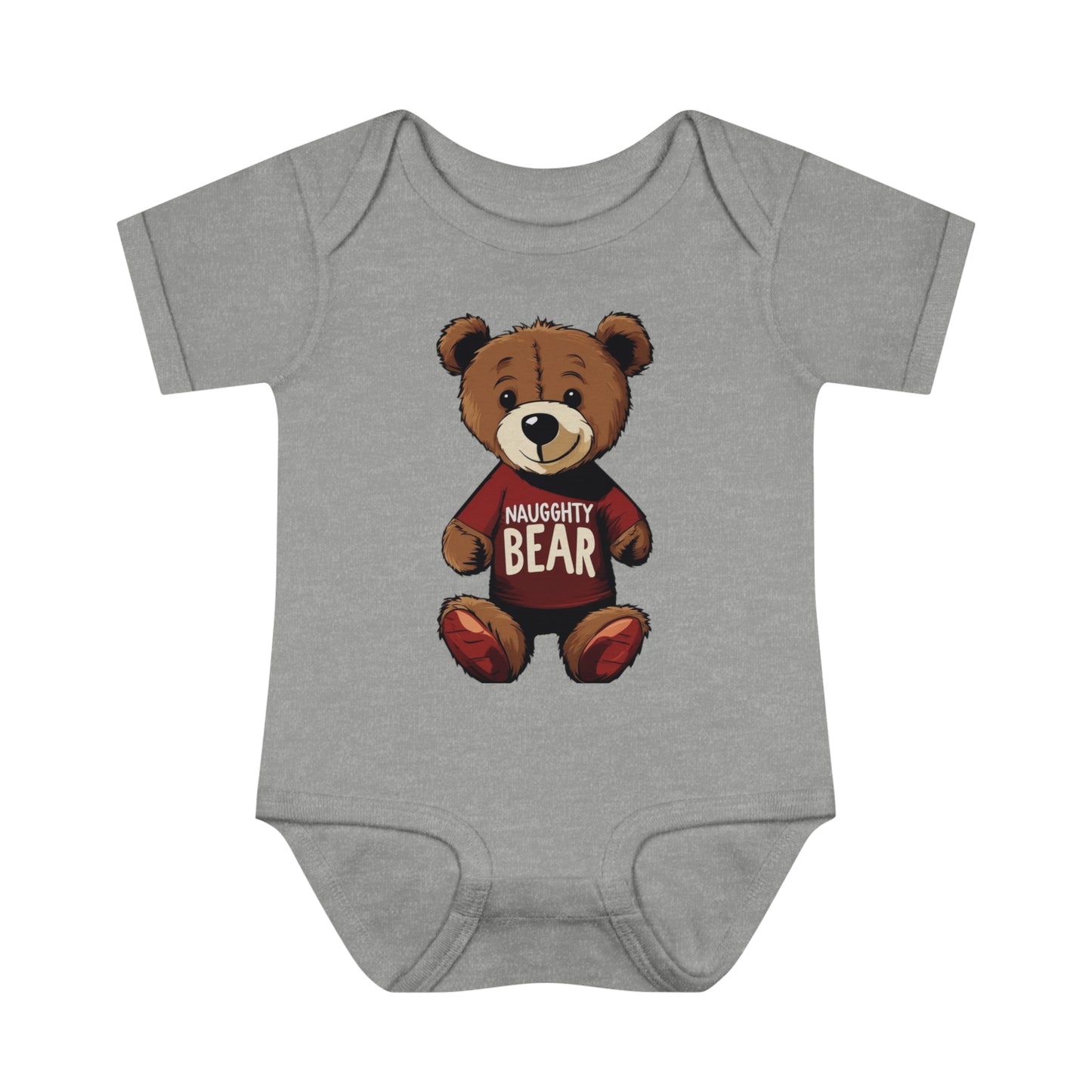 Infant Baby Rib Bodysuit - Naugghty Bear