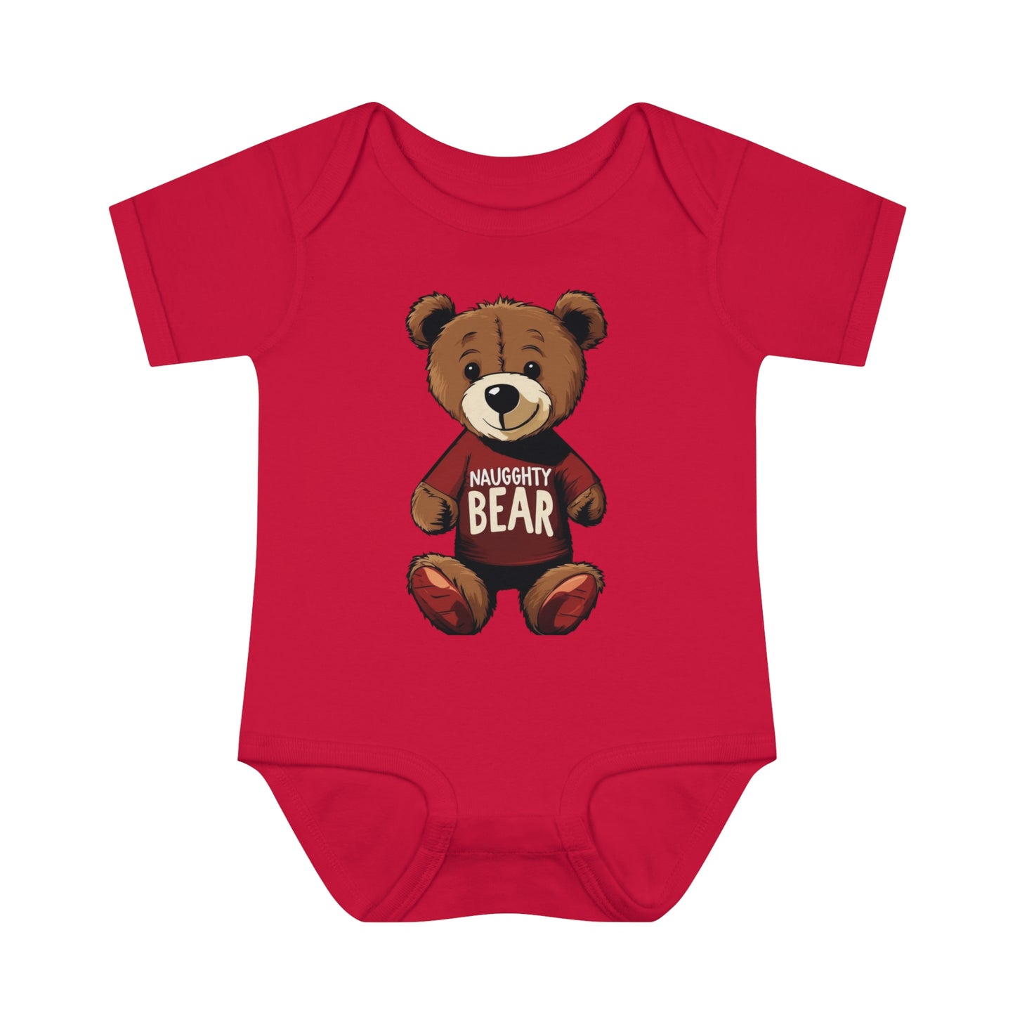 Infant Baby Rib Bodysuit - Naugghty Bear