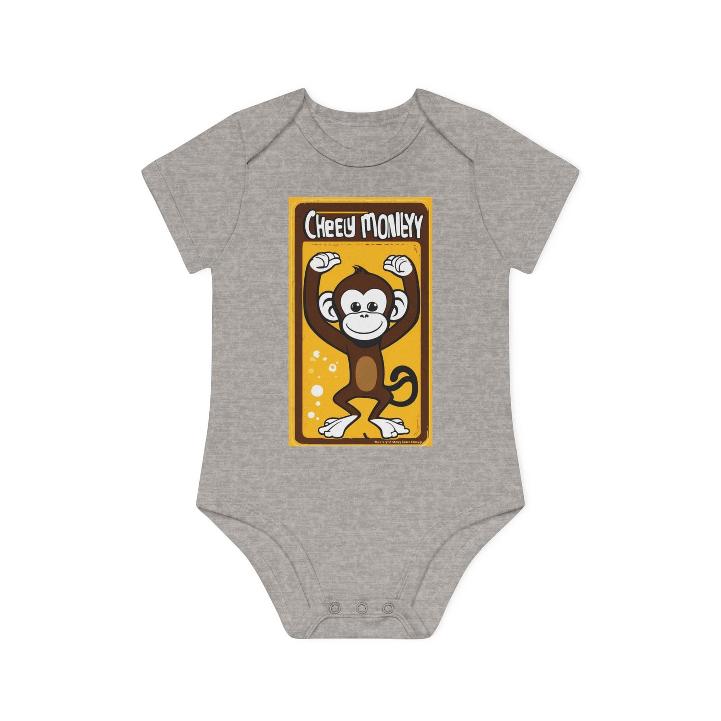 Baby Organic Short Sleeve Bodysuit - Cheeky Monkey1