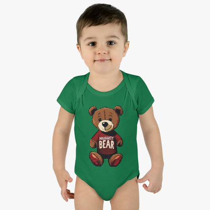 Infant Baby Rib Bodysuit - Naugghty Bear